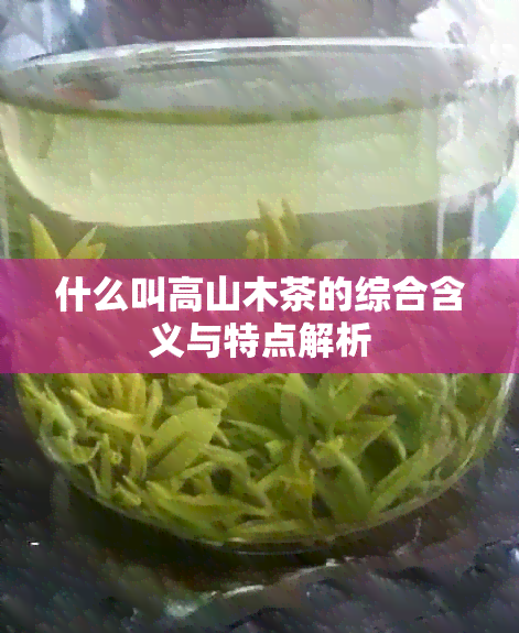 什么叫高山木茶的综合含义与特点解析