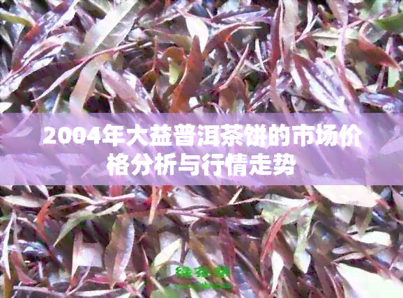 2004年大益普洱茶饼的市场价格分析与行情走势