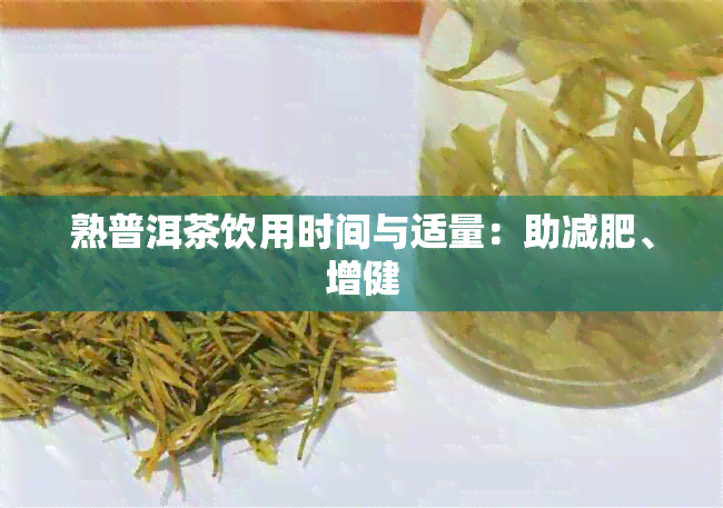 熟普洱茶饮用时间与适量：助减肥、增健