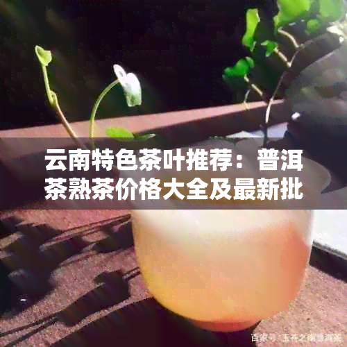 云南特色茶叶推荐：普洱茶熟茶价格大全及最新批发报价