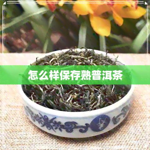 怎么样保存熟普洱茶