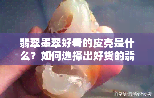 翡翠墨翠好看的皮壳是什么？如何选择出好货的翡翠原石？