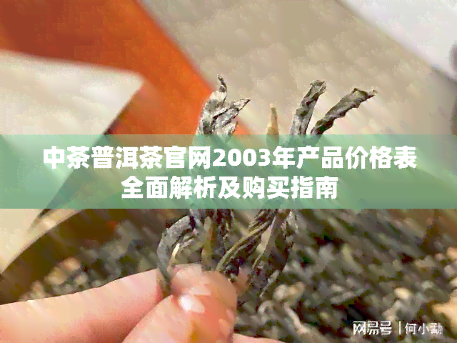 中茶普洱茶官网2003年产品价格表全面解析及购买指南