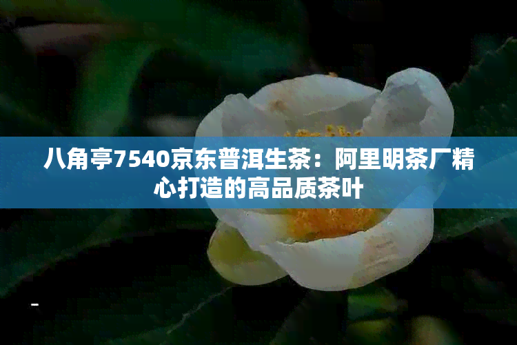 八角亭7540京东普洱生茶：阿里明茶厂精心打造的高品质茶叶