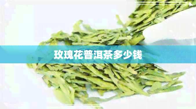 玫瑰花普洱茶多少钱