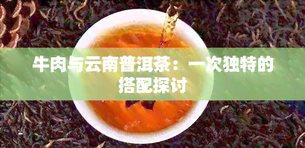 牛肉与云南普洱茶：一次独特的搭配探讨