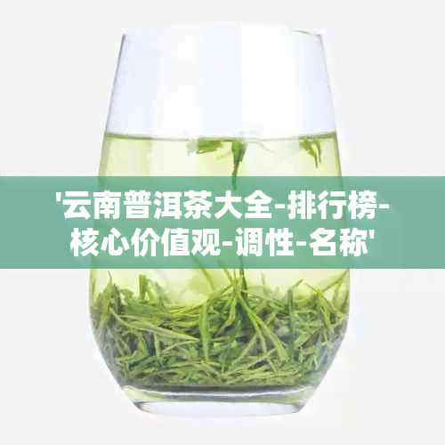 '云南普洱茶大全-排行榜-核心价值观-调性-名称'