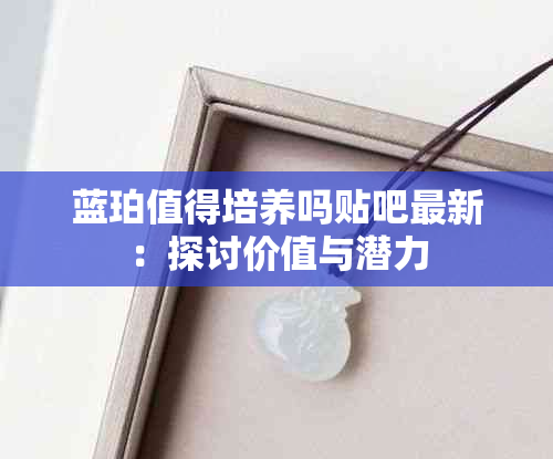 蓝珀值得培养吗贴吧最新：探讨价值与潜力