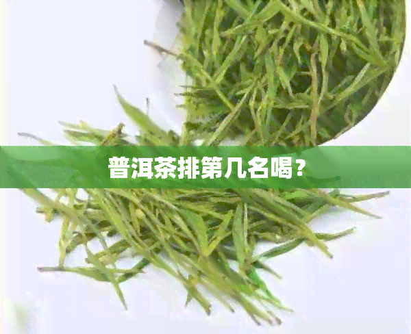 普洱茶排第几名喝？