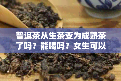 普洱茶从生茶变为成熟茶了吗？能喝吗？女生可以喝吗？