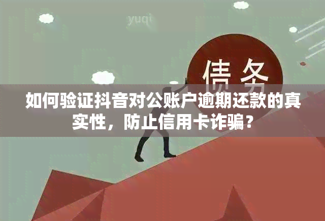 如何验证抖音对公账户逾期还款的真实性，防止信用卡诈骗？