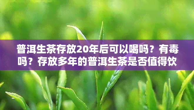 普洱生茶存放20年后可以喝吗？有吗？存放多年的普洱生茶是否值得饮用？