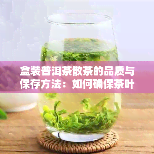 盒装普洱茶散茶的品质与保存方法：如何确保茶叶的新度和口感？