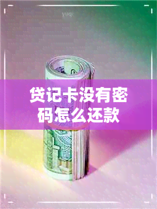 贷记卡没有密码怎么还款