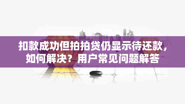 扣款成功但拍拍贷仍显示待还款，如何解决？用户常见问题解答