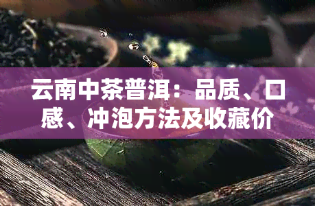 云南中茶普洱：品质、口感、冲泡方法及收藏价值全面解析，助您选购与品鉴