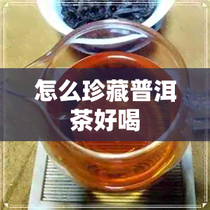 怎么珍藏普洱茶好喝