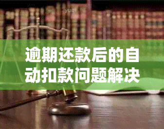 逾期还款后的自动扣款问题解决方法