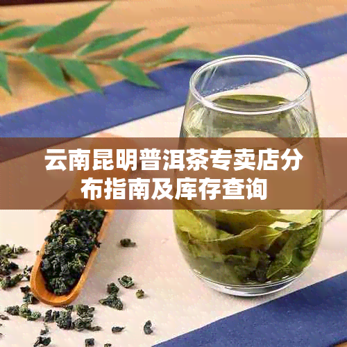 云南昆明普洱茶专卖店分布指南及库存查询