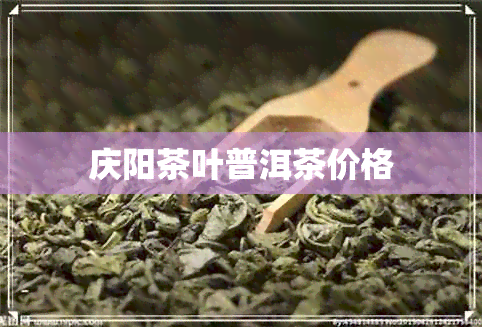 庆阳茶叶普洱茶价格