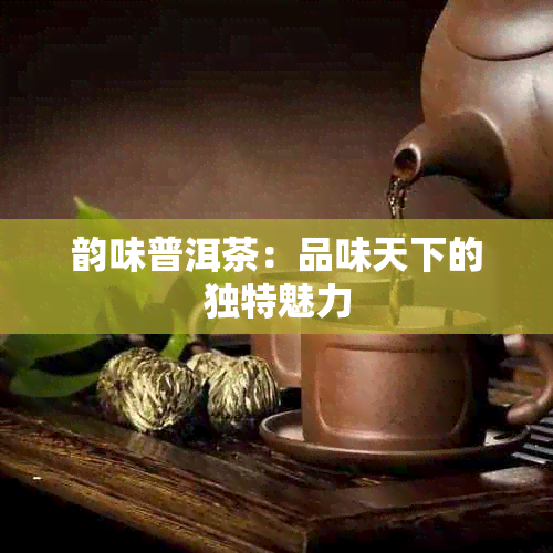 韵味普洱茶：品味天下的独特魅力