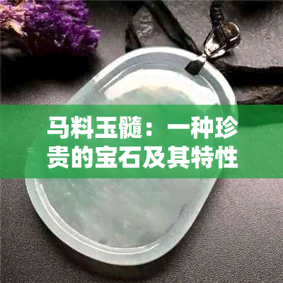 马料玉髓：一种珍贵的宝石及其特性和用途的全面解析