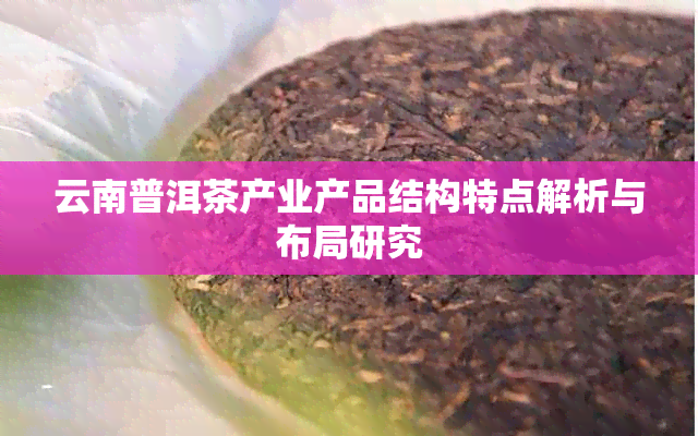 云南普洱茶产业产品结构特点解析与布局研究