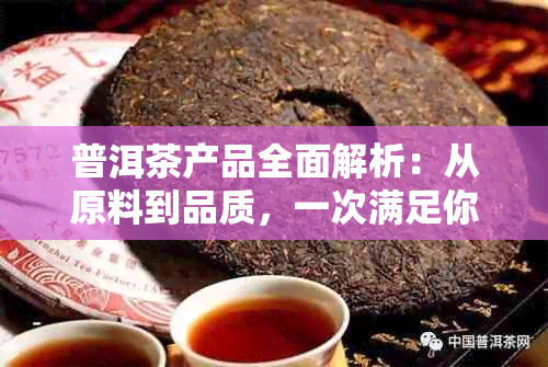 普洱茶产品全面解析：从原料到品质，一次满足你的所有疑问