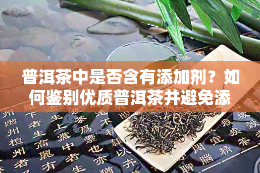 普洱茶中是否含有添加剂？如何鉴别优质普洱茶并避免添加物？