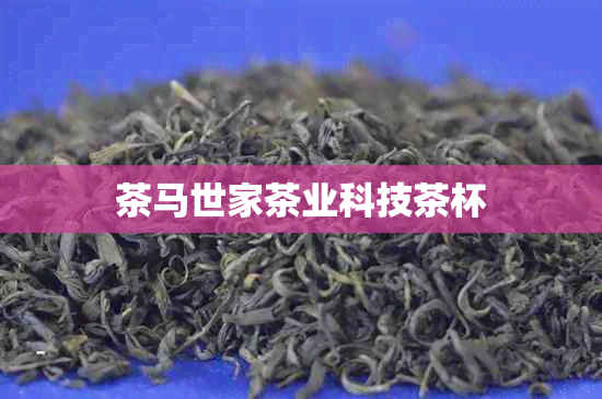 茶马世家茶业科技茶杯