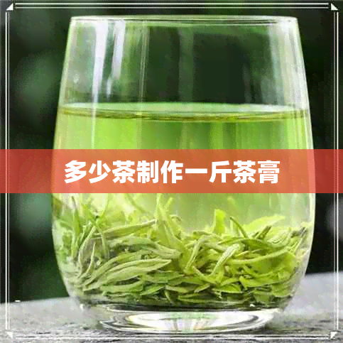 多少茶制作一斤茶膏