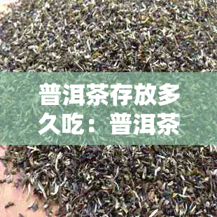 普洱茶存放多久吃：普洱茶的佳品期限与保存方法解析