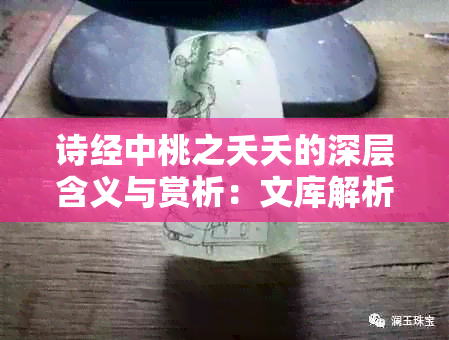 诗经中桃之夭夭的深层含义与赏析：文库解析