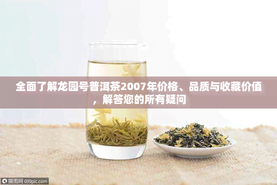 全面了解龙园号普洱茶2007年价格、品质与收藏价值，解答您的所有疑问