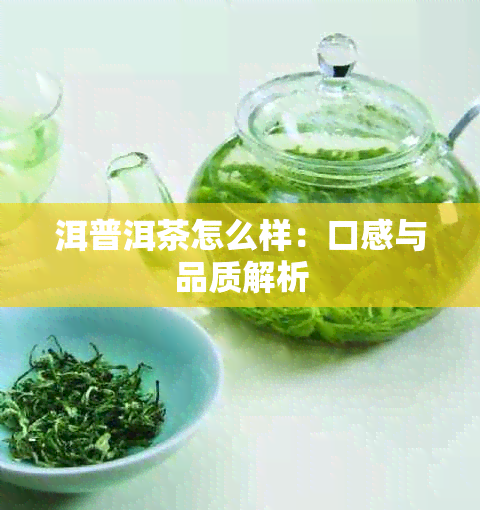 洱普洱茶怎么样：口感与品质解析