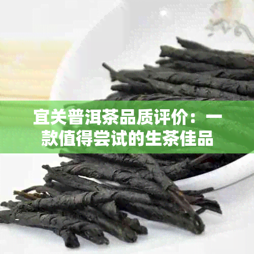 宜关普洱茶品质评价：一款值得尝试的生茶佳品