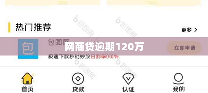 网商贷逾期120万