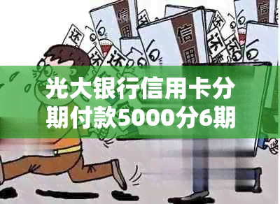 光大银行信用卡分期付款5000分6期方案详解，轻松享受免息优！