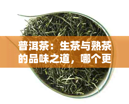 普洱茶：生茶与熟茶的品味之道，哪个更合你的口味？