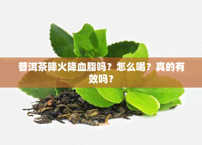 普洱茶降火降血脂吗？怎么喝？真的有效吗？