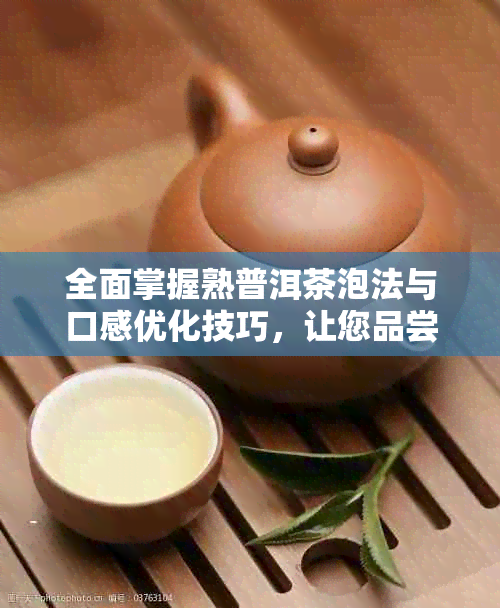 全面掌握熟普洱茶泡法与口感优化技巧，让您品尝到的味道