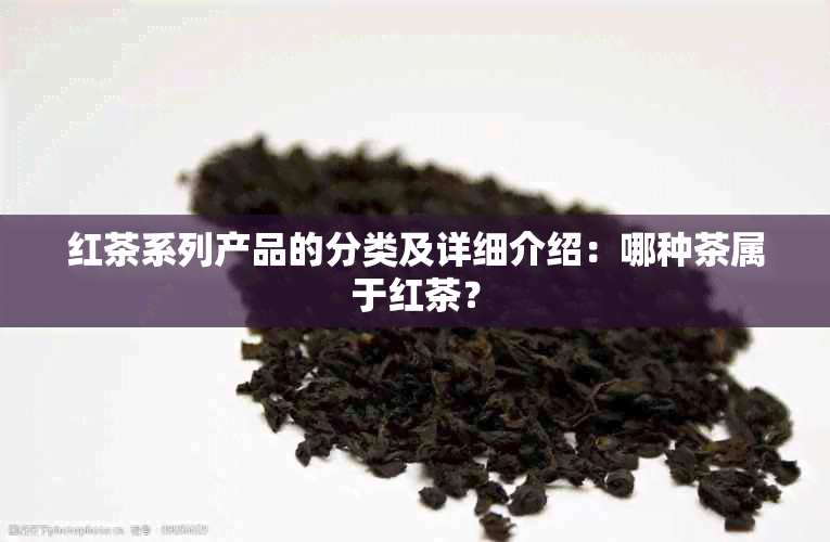 红茶系列产品的分类及详细介绍：哪种茶属于红茶？