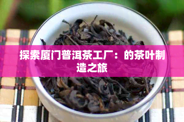 探索厦门普洱茶工厂：的茶叶制造之旅