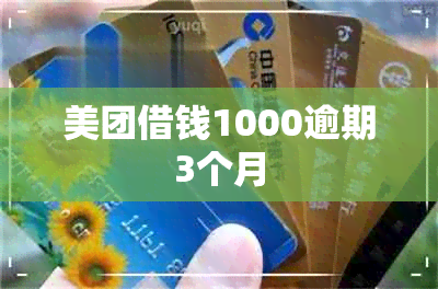 美团借钱1000逾期3个月