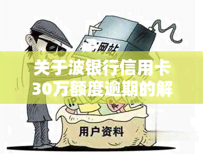 关于波银行信用卡30万额度逾期的解决策略和影响分析