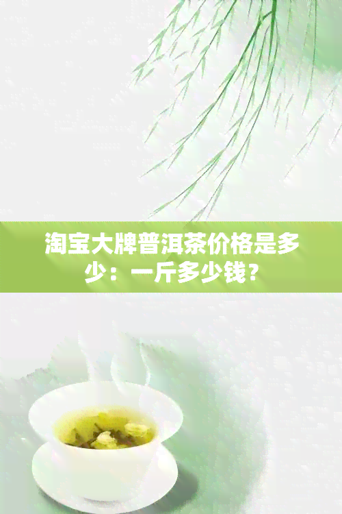 淘宝大牌普洱茶价格是多少：一斤多少钱？