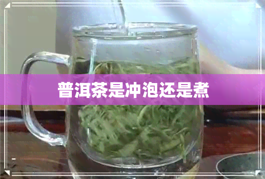 普洱茶是冲泡还是煮