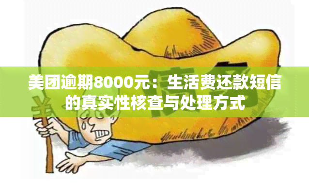 美团逾期8000元：生活费还款短信的真实性核查与处理方式