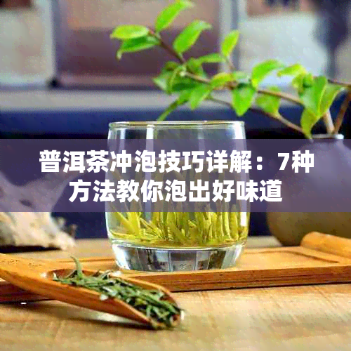 普洱茶冲泡技巧详解：7种方法教你泡出好味道