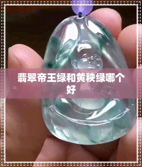 翡翠帝王绿和黄秧绿哪个好